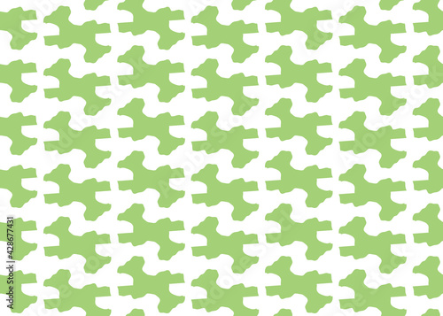 Vector texture background  seamless pattern. Hand drawn  green  white colors.
