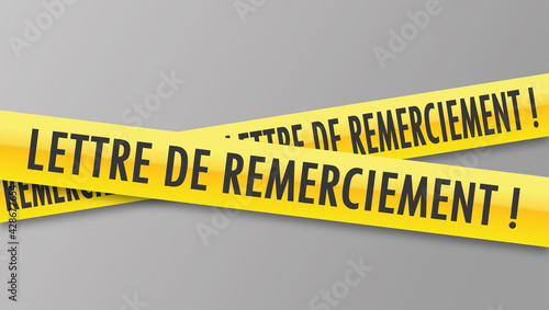Logo lettre de remerciement.