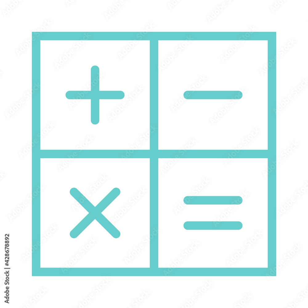 Calculator icon illustration design Calculator icon illustration design