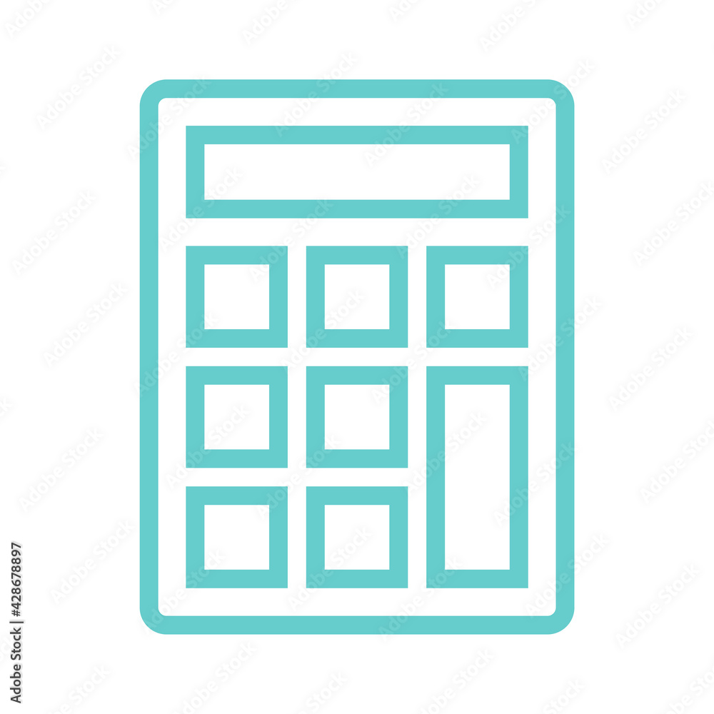 Calculator icon illustration design