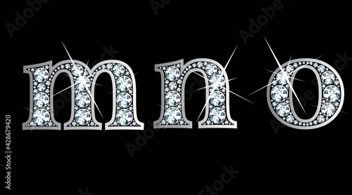 Diamond m, n, and o in Lower Case
