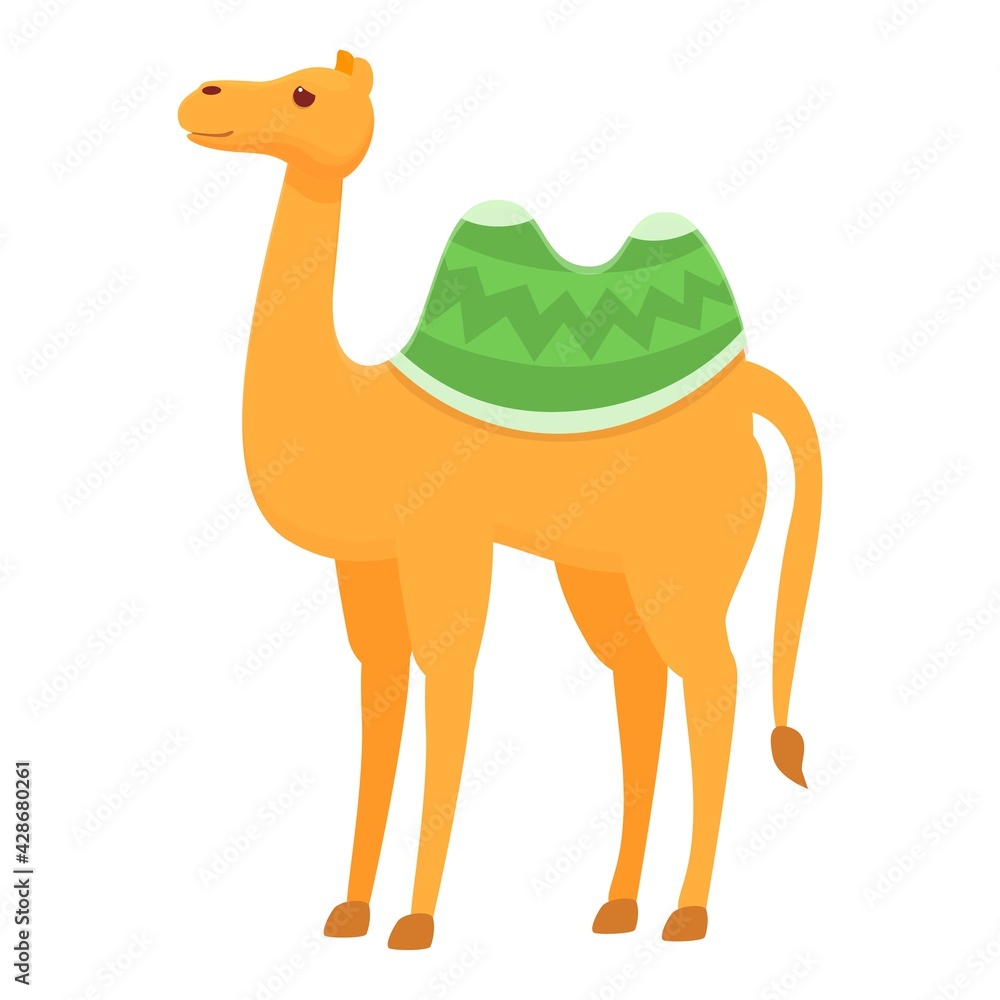 Arab camel icon. Cartoon of Arab camel vector icon for web design isolated on white background Arab camel icon. Cartoon of Arab camel vector icon for web design isolated on white background