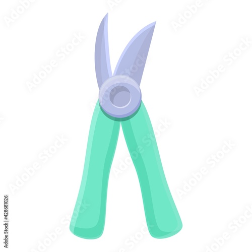 Handle secateurs icon. Cartoon of Handle secateurs vector icon for web design isolated on white background