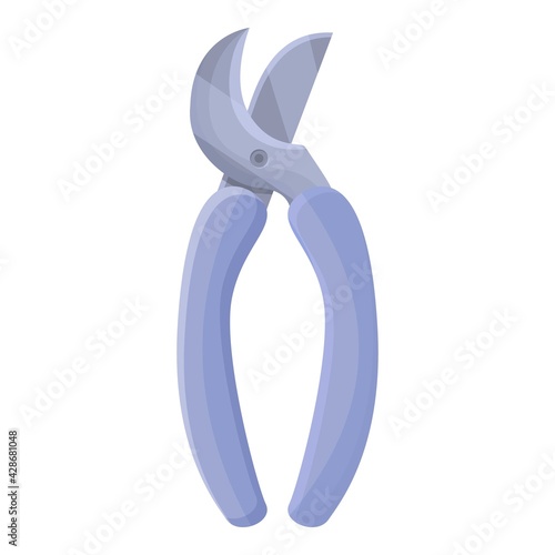 Instrument secateurs icon. Cartoon of Instrument secateurs vector icon for web design isolated on white background
