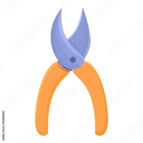 Horticulture secateurs icon. Cartoon of Horticulture secateurs vector icon for web design isolated on white background