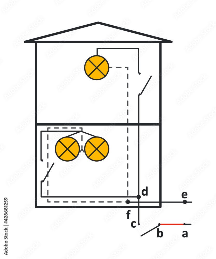 isolated-vector-illustration-of-a-home-electrical-circuit-diagram