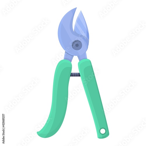 Clipper secateurs icon. Cartoon of Clipper secateurs vector icon for web design isolated on white background