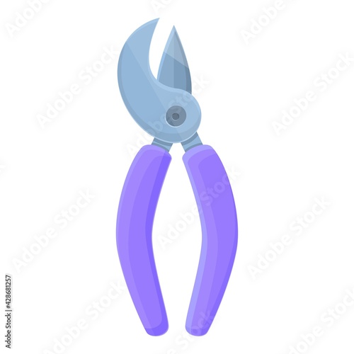 Care secateurs icon. Cartoon of Care secateurs vector icon for web design isolated on white background