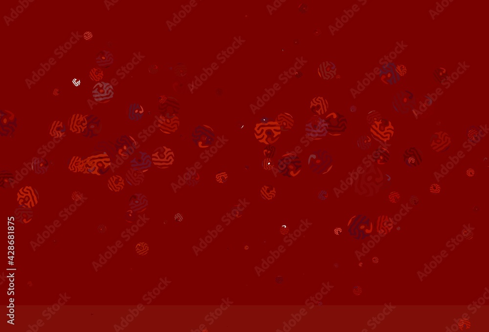 Light Red vector backdrop with memphis shapes. Light Red vector backdrop with memphis shapes.