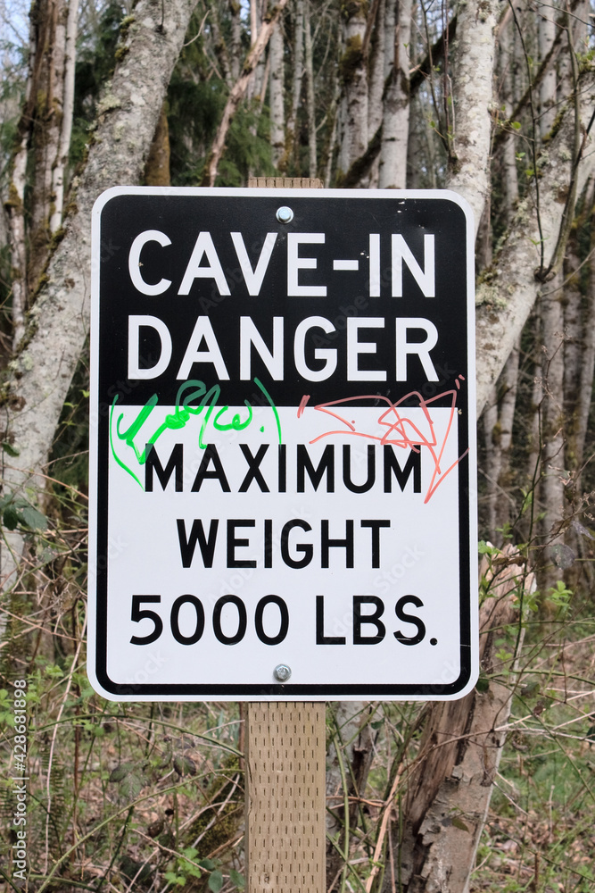 Cave-In Danger Sign
