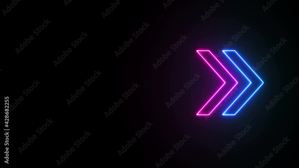 Glowing neon arrows on a black background. Futuristic laser background. Can be used to create a variety of presentations, news, online media, social media and vibrant backgrounds. Looped Glowing neon arrows on a black background. Futuristic laser background. Can be used to create a variety of presentations, news, online media, social media and vibrant backgrounds. Looped
