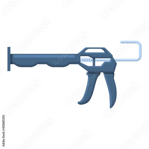 Waterproof silicone caulk gun icon. Cartoon of Waterproof silicone caulk gun vector icon for web design isolated on white background