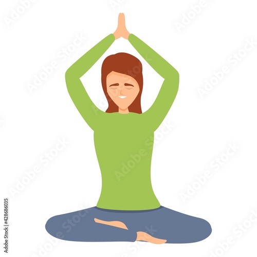 Retreat meditation icon. Cartoon of Retreat meditation vector icon for web design isolated on white background