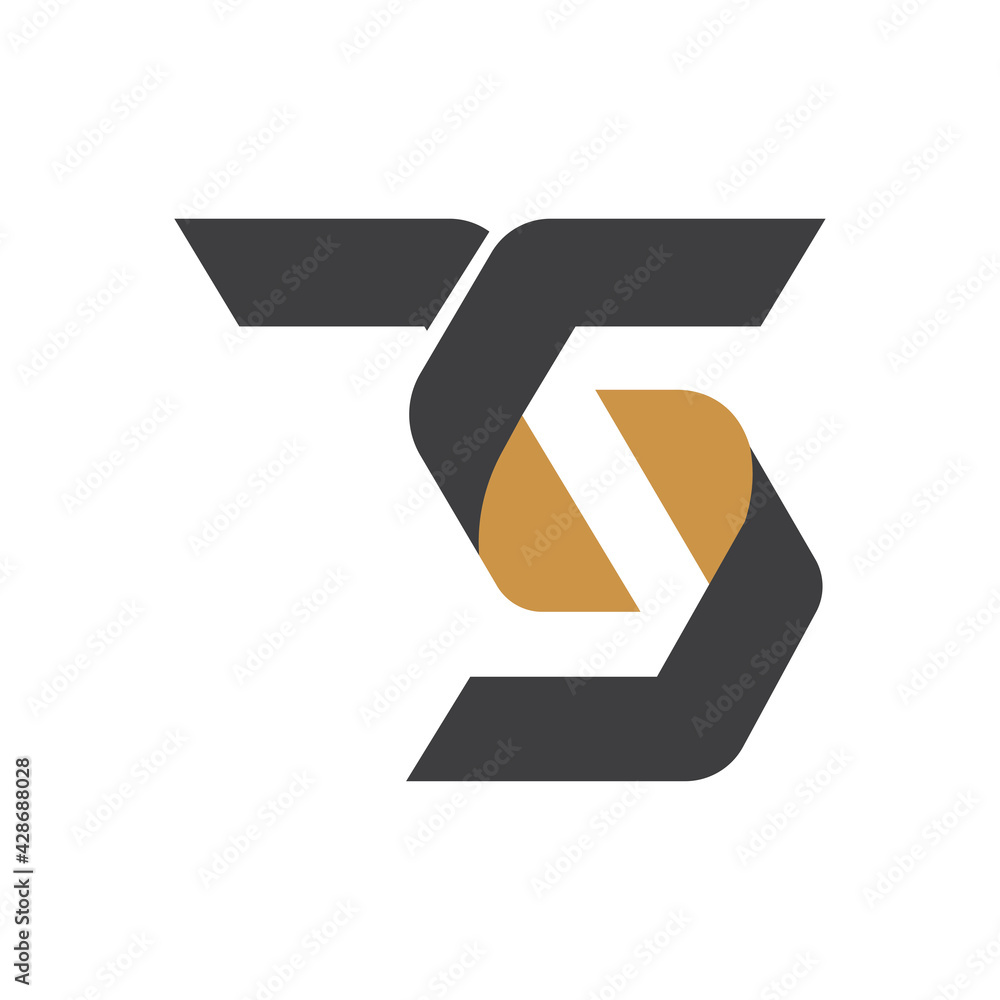 Initial letter ts logo or st logo vector design template Stock Vector ...