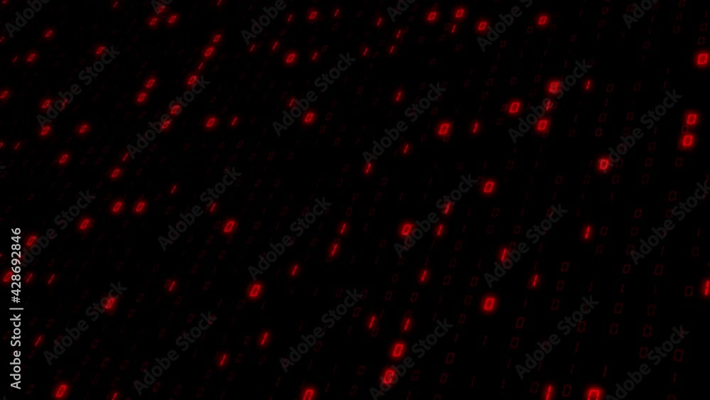 Big data digital code running through black Big data digital code running through black