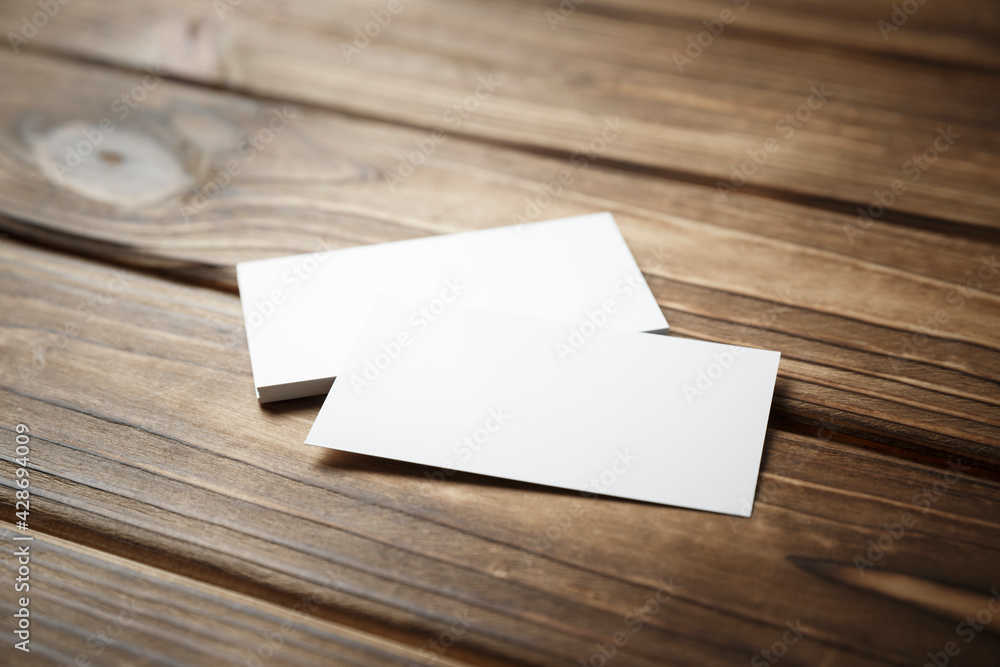 Business cards blank. Mockup on color background. Business cards blank. Mockup on color background.