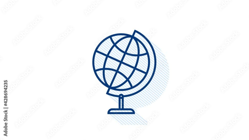 Set icon education for mobile app design. Online course line icon set. Online study, education. Motion graphics. Set icon education for mobile app design. Online course line icon set. Online study, education. Motion graphics.