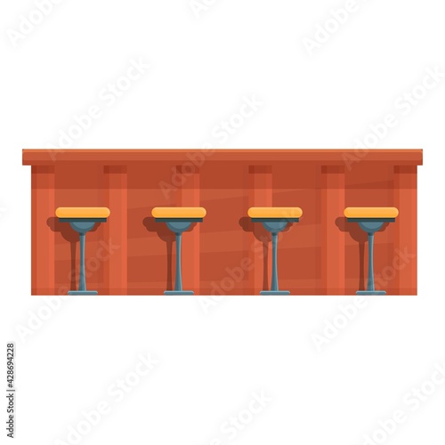 Furniture bar counter icon. Cartoon of Furniture bar counter vector icon for web design isolated on white background