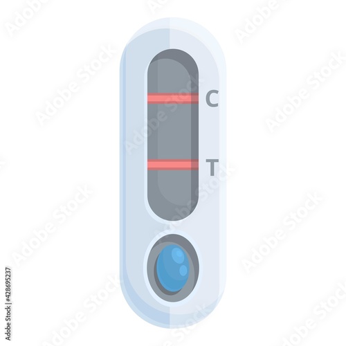 Covid test device icon. Cartoon of Covid test device vector icon for web design isolated on white background