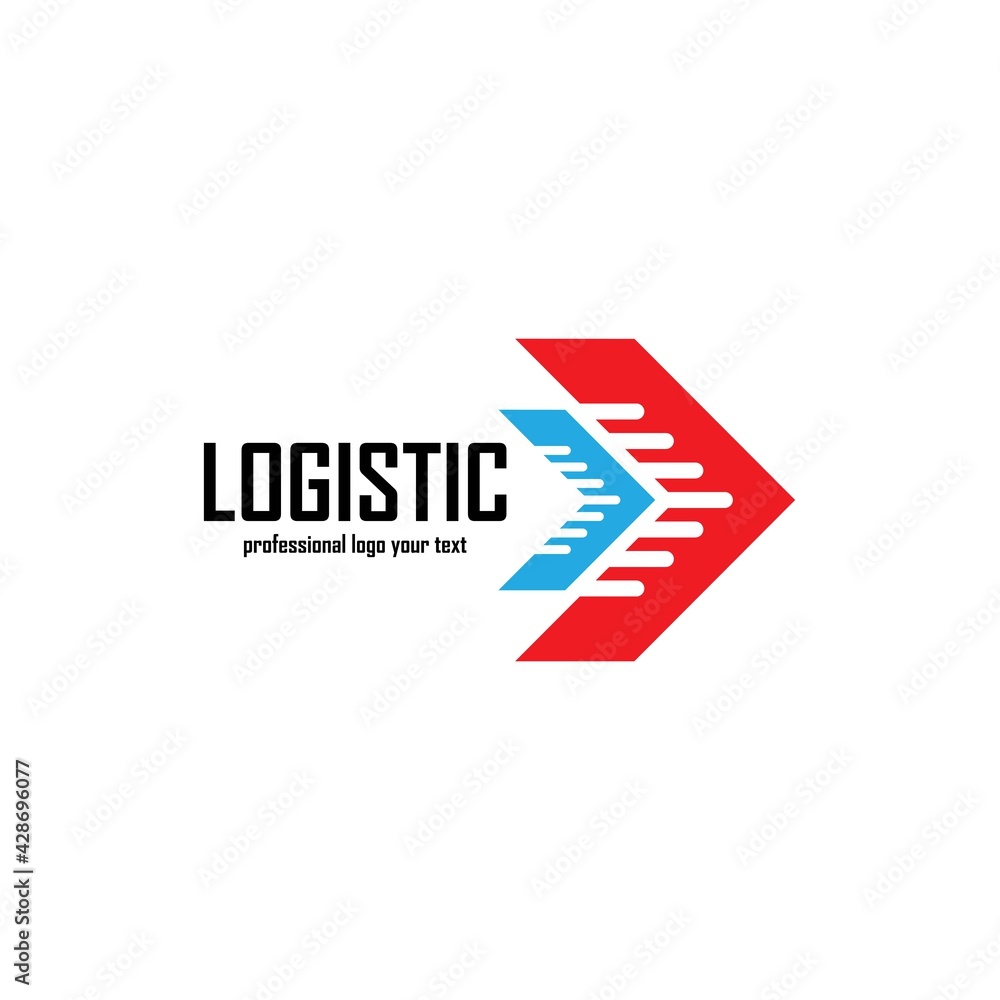 Logistic company vector logo. Arrow icon. Delivery icon. Arrow logo ...