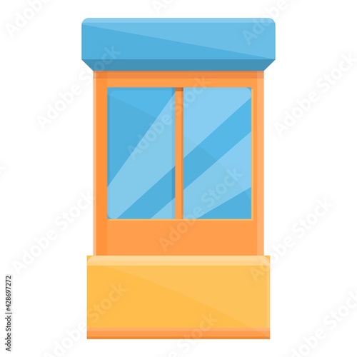 Paid parking security icon. Cartoon of Paid parking security vector icon for web design isolated on white background