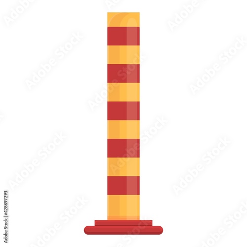 Parking pillar icon. Cartoon of Parking pillar vector icon for web design isolated on white background