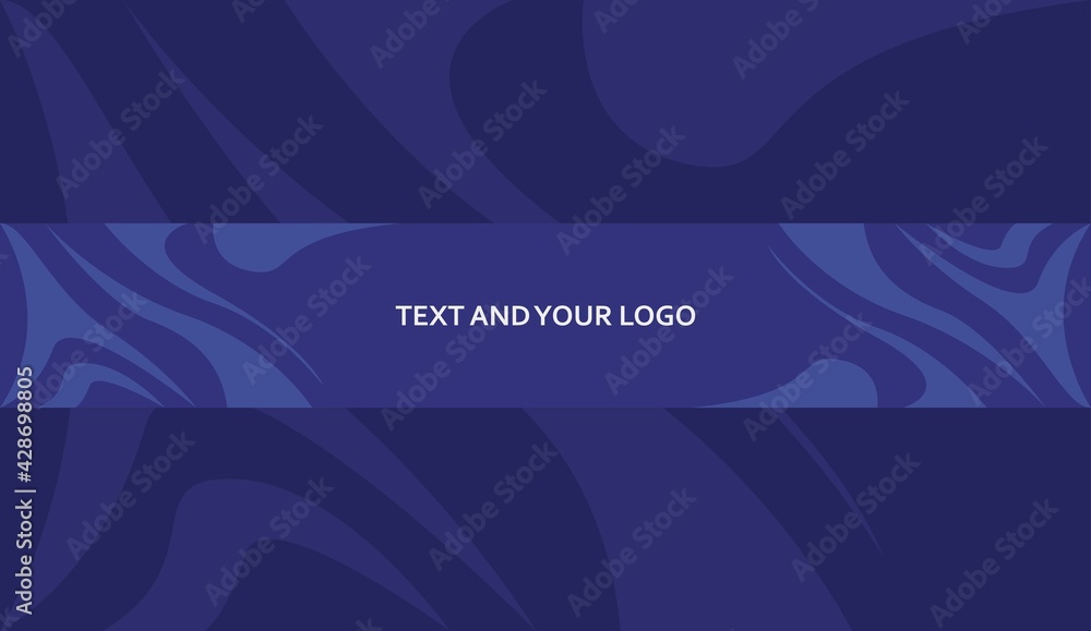 Abstract Blue Channel Banner Template for your channel Stock Vector ...