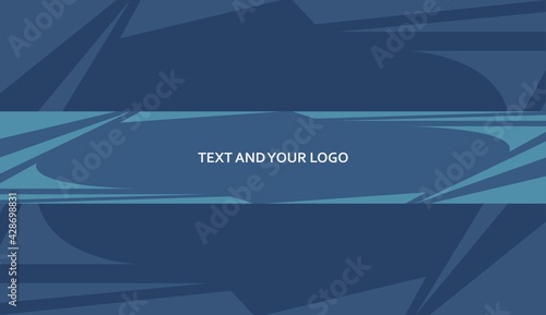 Abstract Blue Channel Banner Template for your channel