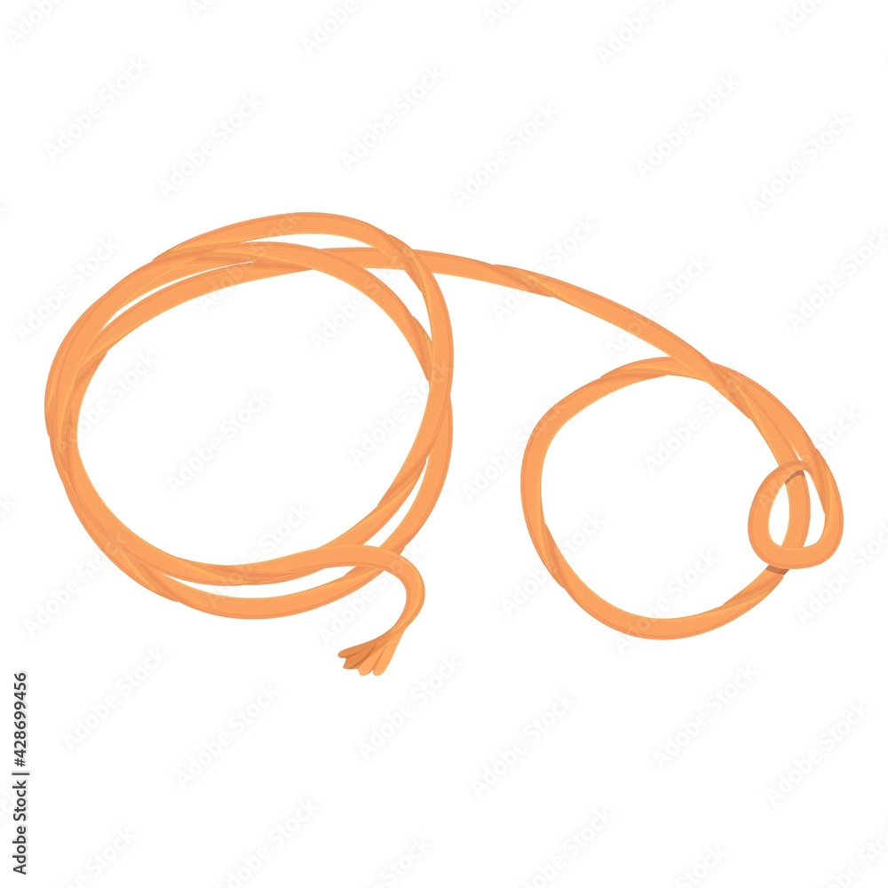 Roping lasso icon. Cartoon of Roping lasso vector icon for web design isolated on white background Roping lasso icon. Cartoon of Roping lasso vector icon for web design isolated on white background