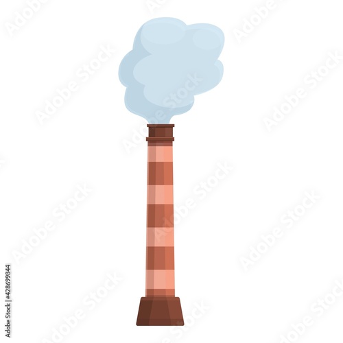 Power chimney icon. Cartoon of Power chimney vector icon for web design isolated on white background