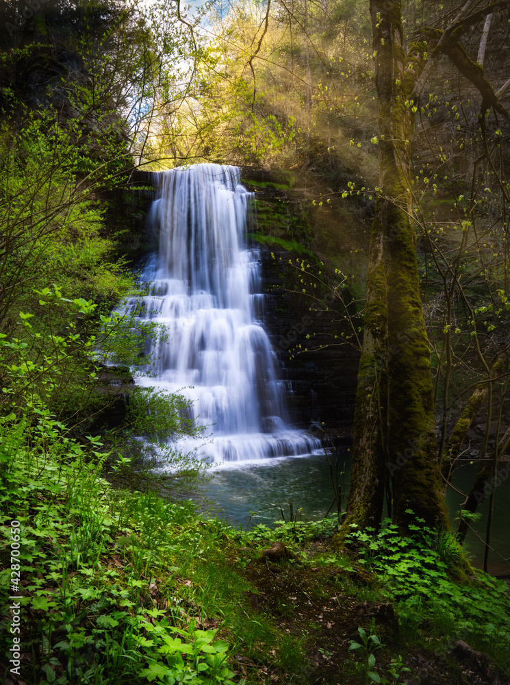 Obraz premium Sun over Falls