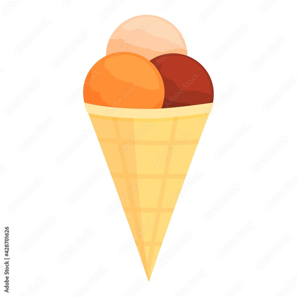 Water park ice cream icon. Cartoon of Water park ice cream vector icon for web design isolated on white background Water park ice cream icon. Cartoon of Water park ice cream vector icon for web design isolated on white background