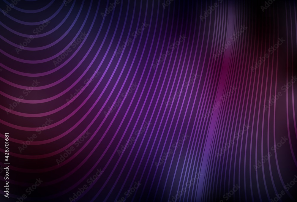 Dark Pink, Yellow vector pattern with curved lines. Dark Pink, Yellow vector pattern with curved lines.