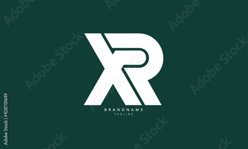 Alphabet letters Initials Monogram logo XR, RX, X and R