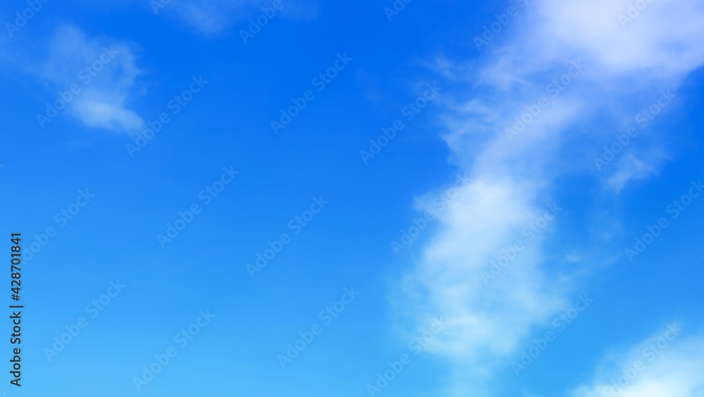 Fototapeta premium blue sky with beautiful natural white clouds