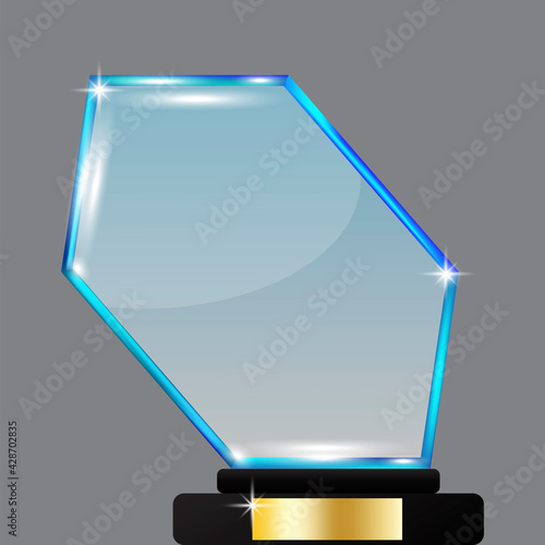 blue gem on white background. Gem in royal style. Vector illustration. Stock image. EPS 10.