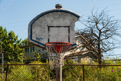basketball hoop and net