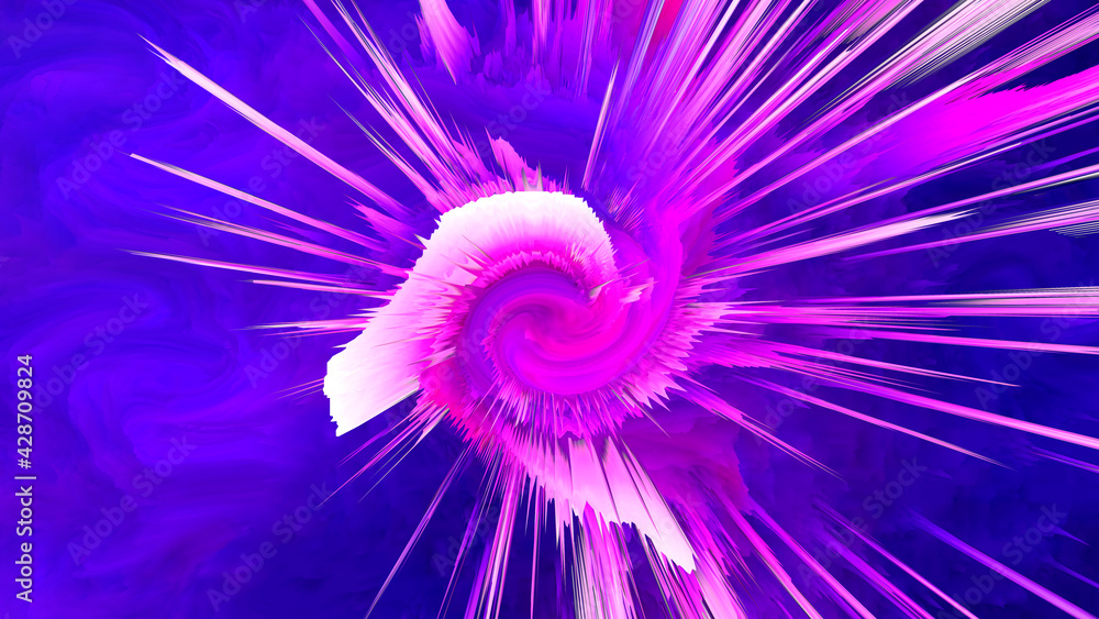 Obraz premium Abstract Cool cosmic explosion style background