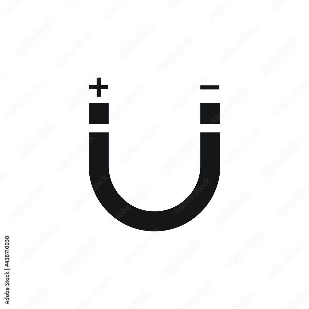 Magnet icon design isolated on white background Magnet icon design isolated on white background