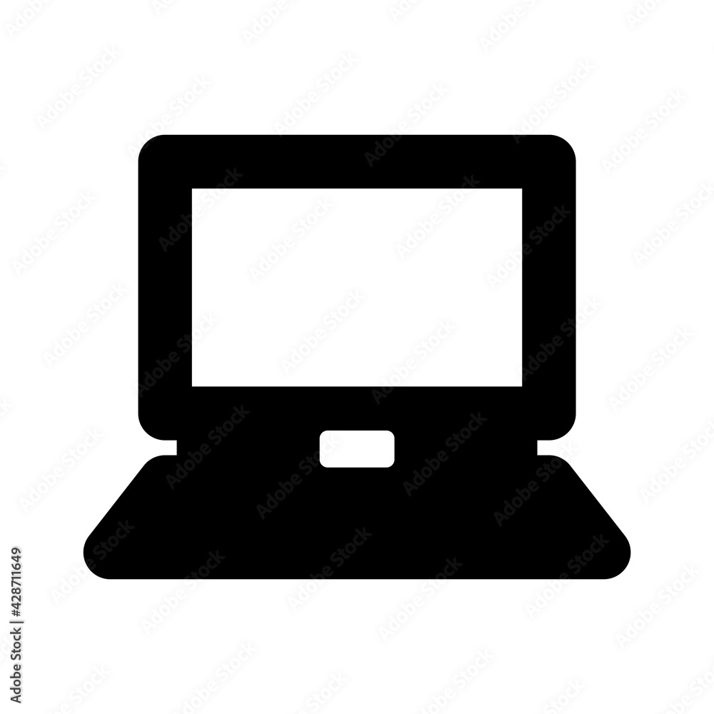 Laptop vector flat style. Laptop vector flat style.