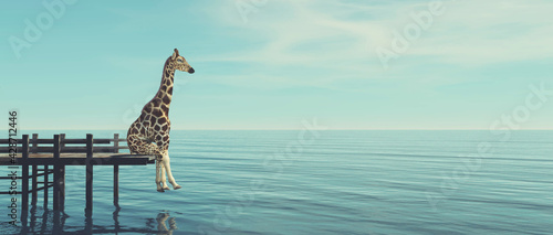 Fototapeta Giraffe sea