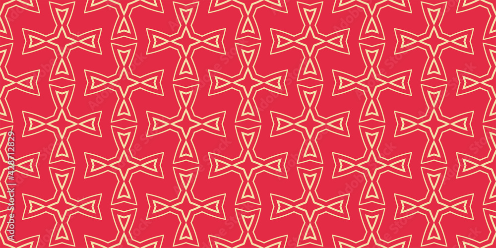Background pattern with decorative ornaments on a red background. Seamless pattern, texture. Suitable for design book cover, poster, wallpaper, invitation, cards. Vector illustration Background pattern with decorative ornaments on a red background. Seamless pattern, texture. Suitable for design book cover, poster, wallpaper, invitation, cards. Vector illustration