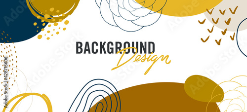 Modern abstract elements set, minimal design, vector illustration.