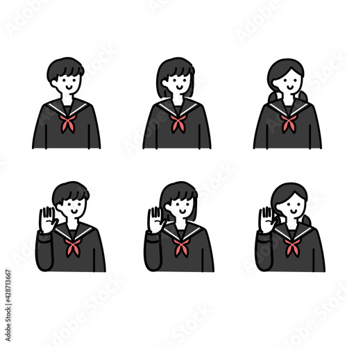 制服を着た学生イラスト素材
タイトル変更