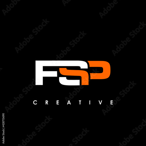 FSP Letter Initial Logo Design Template Vector Illustration photo