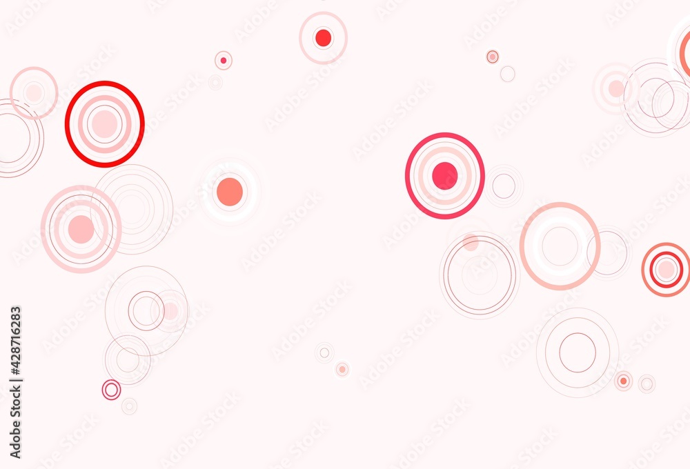 Light Pink, Red vector template with circles. Light Pink, Red vector template with circles.