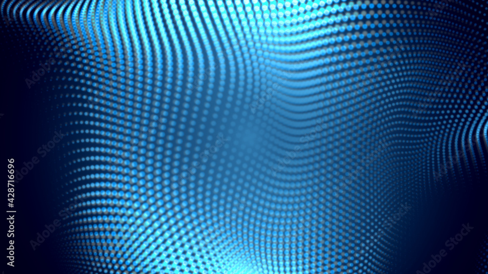 Dot white blue wave light screen gradient texture background. Abstract technology big data digital background. 3d rendering. Dot white blue wave light screen gradient texture background. Abstract technology big data digital background. 3d rendering.