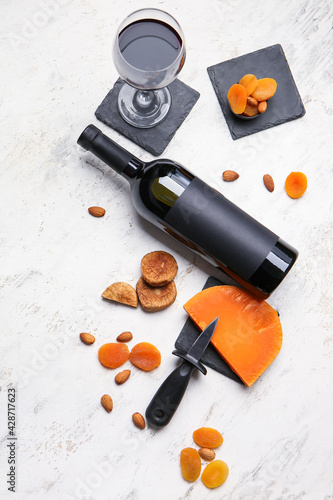 Composition with bottle of ...