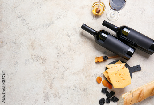 Composition with bottles of...