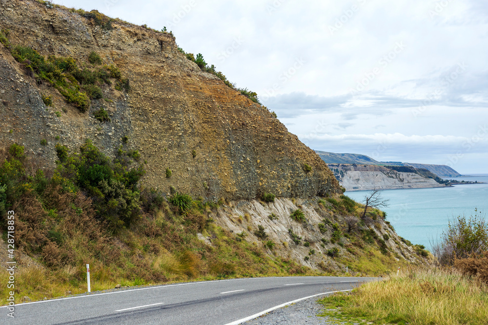 Road next to Palliser Bay, New Zealand